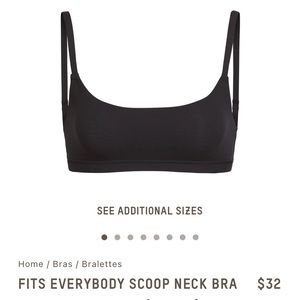 Skims fits everybody scoop neck bra in GREY